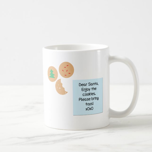 Kära Santa Cookies, ta med Leksaker Kaffemugg (Höger)