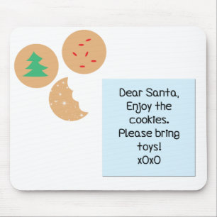 Kära Santa Cookies, ta med Leksaker Musmatta