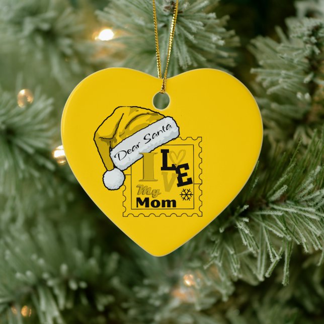 Kära Santa Cute Personlig jul Julgransprydnad Keramik (Träd)