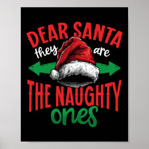 Kära Santa, de är de stygga, de är Ugly Christma Poster