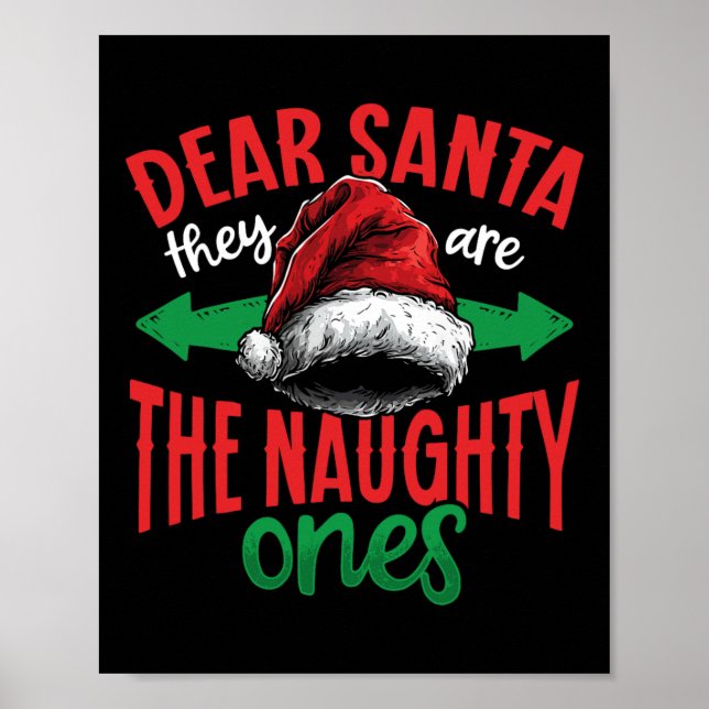 Kära Santa, de är de stygga, de är Ugly Christma Poster (Framsidan)