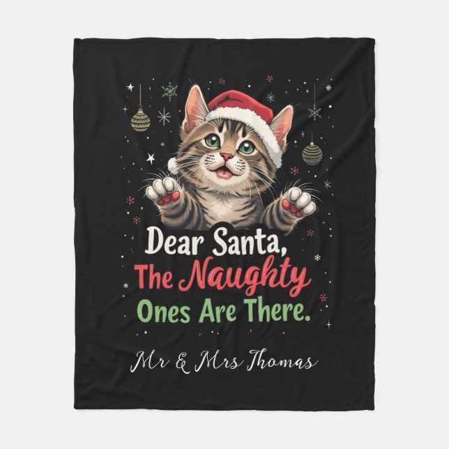 Kära Santa, de är de stygga. Fleecefilt (Framsidan)