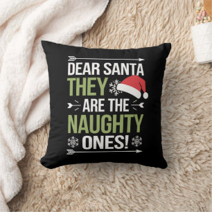 Kära Santa, de är den stygga julen Kudde