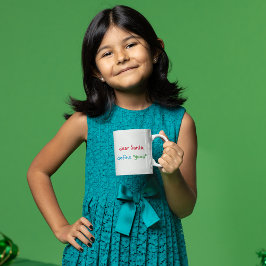 Kära Santa Define Bra Funny Humor Hett Cocoa Mjölk Kaffemugg