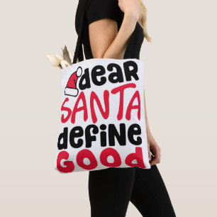 Kära Santa Define Bra jul Tygkasse