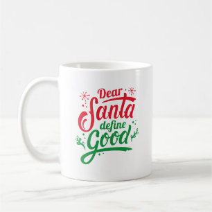 Kära Santa Define Bra Kaffemugg