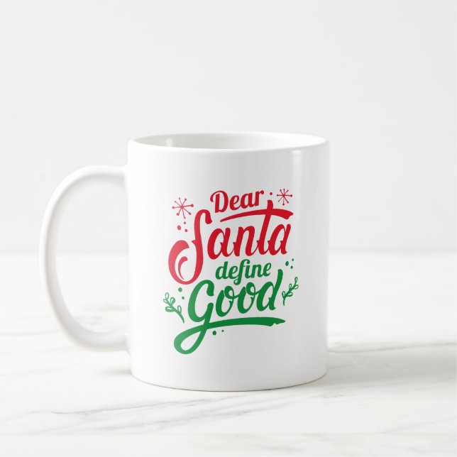 Kära Santa Define Bra Kaffemugg (Vänster)