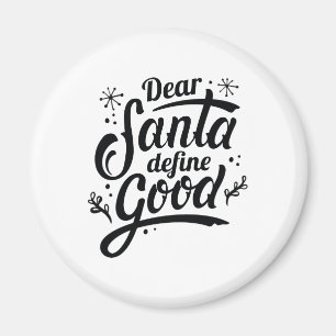 Kära Santa Define Bra Magnet
