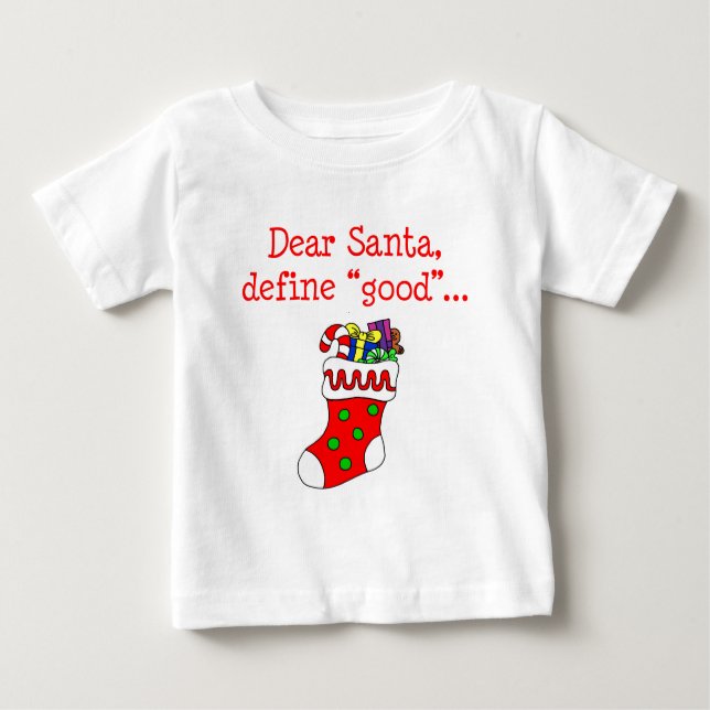 Kära Santa Define Bra T-shirt (Framsida)