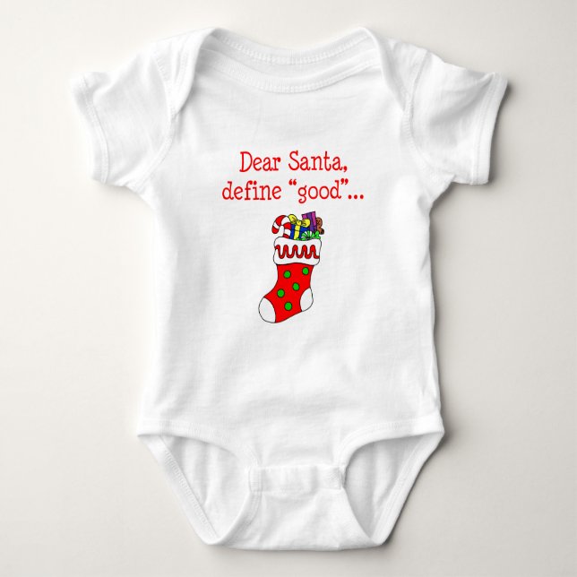 Kära Santa Define Bra Tee Shirt (Framsida)
