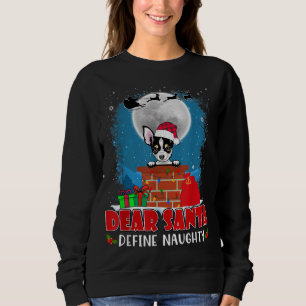 Kära Santa Define Naughty Chihuahua Hund Funny Chr T Shirt