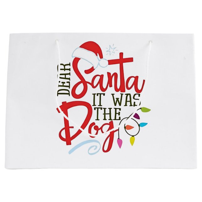 Kära Santa, det var Hund. (Framsidan)