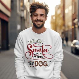 Kära Santa, det var Hund-julen Lång Ärmad Tröja