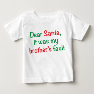 Kära Santa, det var min brors fel Tee