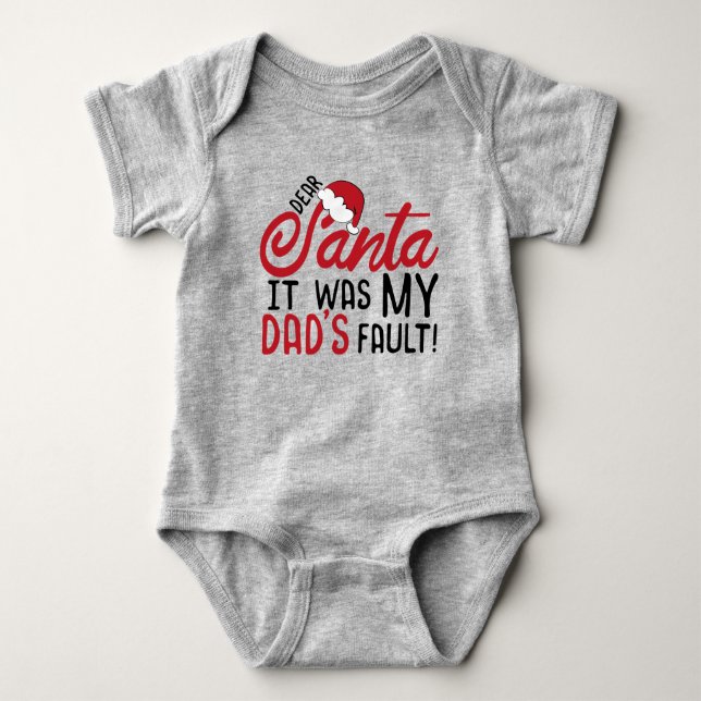 Kära Santa, det var min Pappa Fault T Shirt (Framsida)