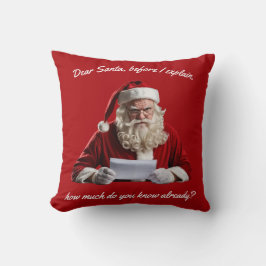 Kära Santa.. Finny Jultomten, julen Helgdag Kudde