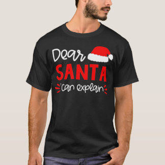 Kära Santa Funny Matching Family jul Pajama T Shirt