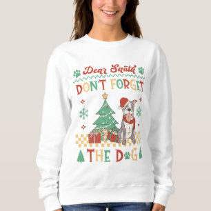 Kära Santa Glöm inte Pitbull-Hund T Shirt