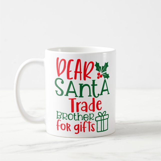 Kära Santa, handelsbror för gåva Kaffemugg (Vänster)
