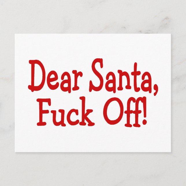 Kära Santa Helg Vykort (Framsida)