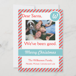 Kära Santa Helgdag Photo Card Julkort
