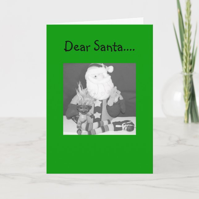 Kära Santa…., Helgkort (Framsida)