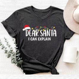 Kära Santa I kan förklara den vackra julfamiljen T Shirt