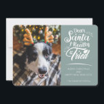 Kära Santa I provade hund roligt jul Julkort<br><div class="desc">Skicka det här söta och roligt-helgdag till din familj och dina vänner för att sprida julhälsning. Det här kortet har trendig och modern typografi som lyder "Bästa Santa I verkligen provade" i vitt handskrivet typsnitt. Lägg enkelt till ett av dina favoriter i hund bilder för att anpassa kortets framsida. Det...</div>