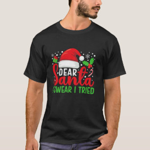 Kära Santa I Swear jag försökte matcha familjejule T Shirt