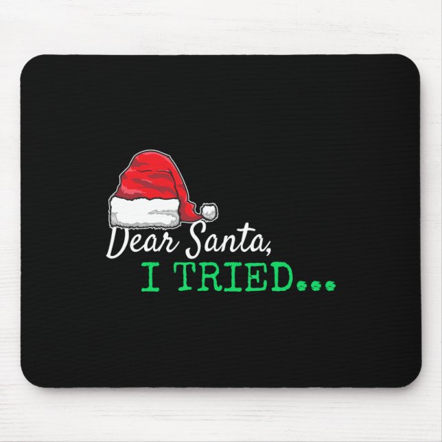 Kära Santa I Tried jul Musmatta (Framsidan)