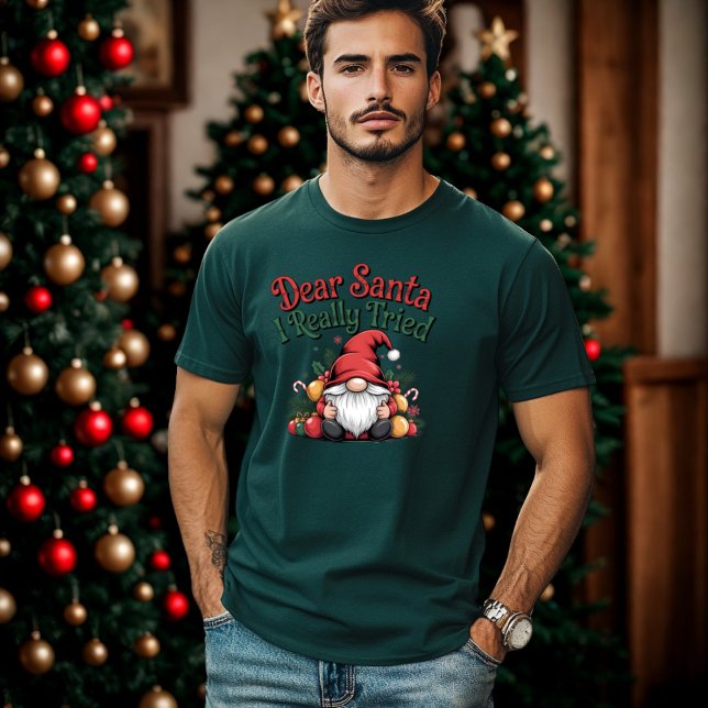 Kära Santa I Verkligen Tried-jultomten T Shirt (Skapare uppladdad)
