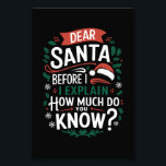 Kära Santa Innan jag förklarar hur mycket vet du o Fototryck<br><div class="desc">Kära Santa Innan jag förklarar hur mycket vet du om?</div>