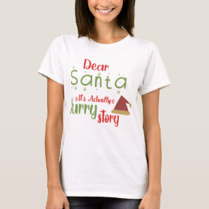 Kära Santa its God jul Träd Julafton T Shirt