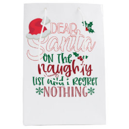 Kära Santa, jag beklagar ingenting