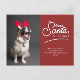 Kära Santa, jag har testat fotot i Verkligen Helg Vykort