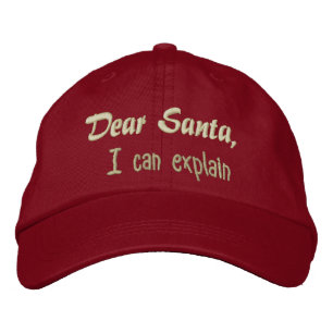 Kära Santa, jag kan förklara Broderad Keps