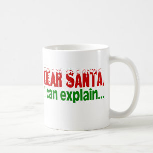 Kära Santa, jag kan förklara Kaffemugg