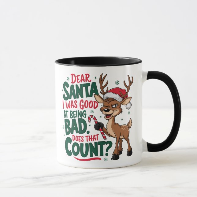 Kära Santa jag var Bra på att vara dålig Mugg (Höger)