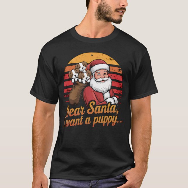 Kära Santa, jag vill ha en marionett T Shirt (Framsida)