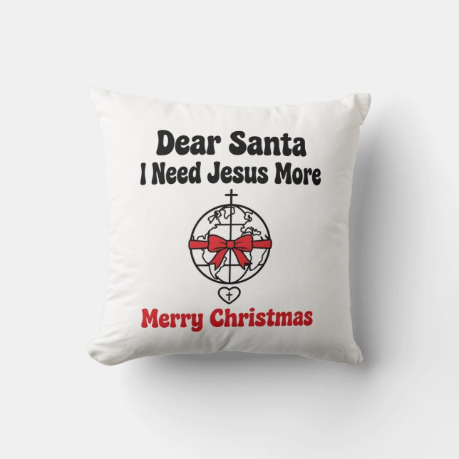Kära Santa Jesus Kudde - Tro Geschenk (Framsida)