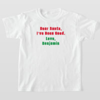 Kära Santa Kids T-shirt, Best Behavior