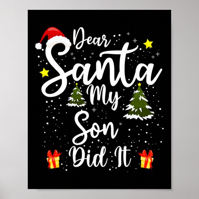 Kära Santa Min son gjorde det..................... Poster (Framsidan)