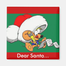 Kära Santa Mouse Magnet