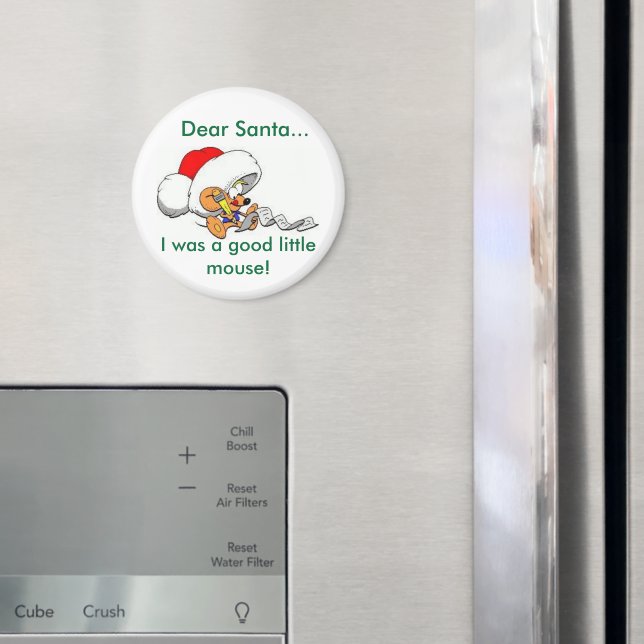 Kära Santa Mouse Magnet (In Situ (Fridge))