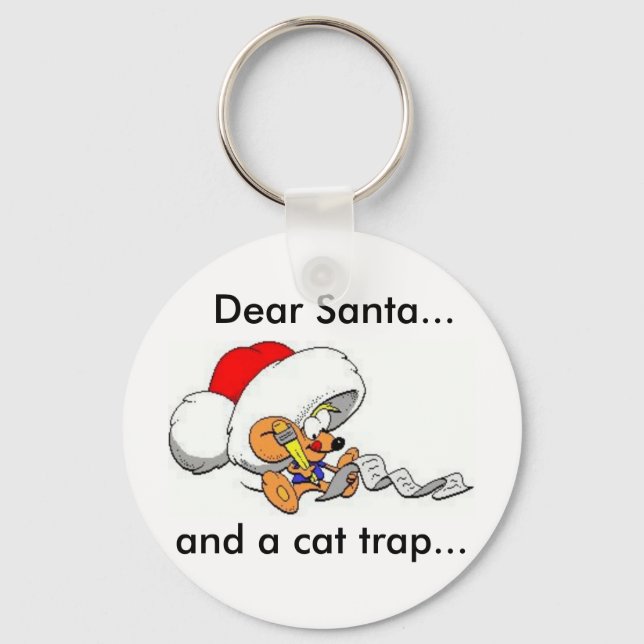 Kära Santa Mouse Nyckelring (Framsida)