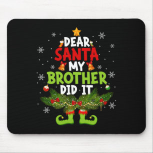 Kära Santa My Brother gjorde det ELF Matching Chri Musmatta