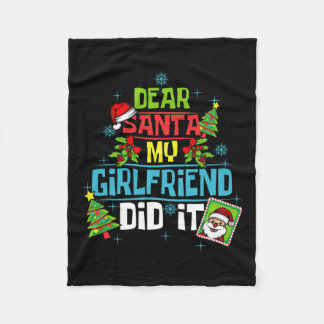 Kära Santa My Girlkompis gjorde det Julafton Boyko Fleecefilt