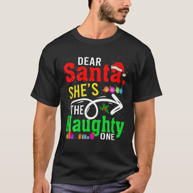 Kära Santa My, hon är den stygga julsången T Shirt (Framsida)