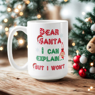 Kära Santa - Naughty jul Kaffemugg
