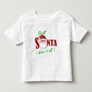 Kära Santa önskar jag all den! T Shirt